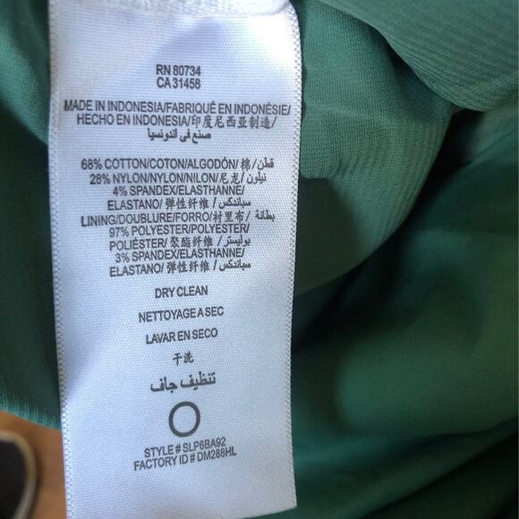 BCBG Maxazria ruffled halter neck Green midi formal dress size 0 - Picture 10 of 10